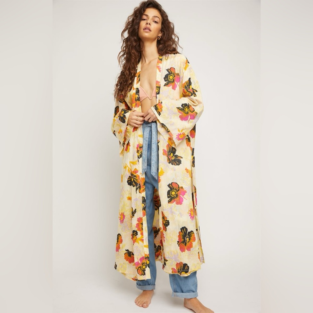 NWOT Free People Jorja Duster Kimono Size Medium